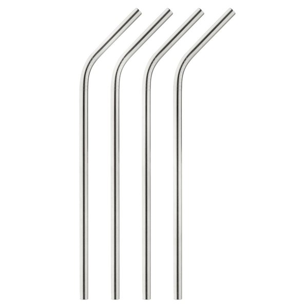 Harold Import Co 8 in. Brown Stainless Steel Straws 6303341